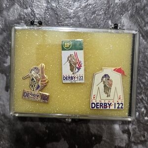 Kentucky Derby 122 Collectible 3 1.5" Pins Pin Set May 4,1996